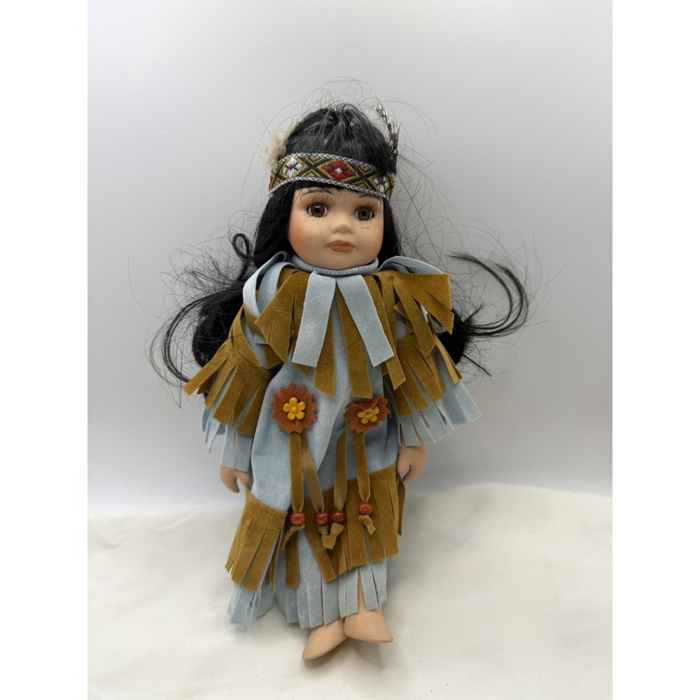 Vintage Royalton Collection Doll Native American Girl Porcelain 10"